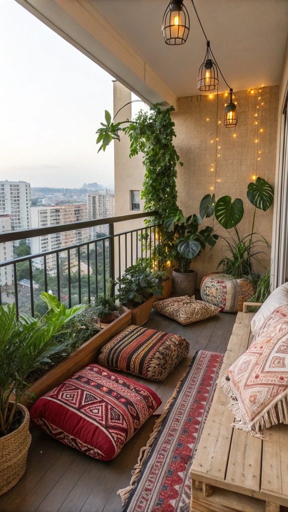 Stylish bohemian seating options