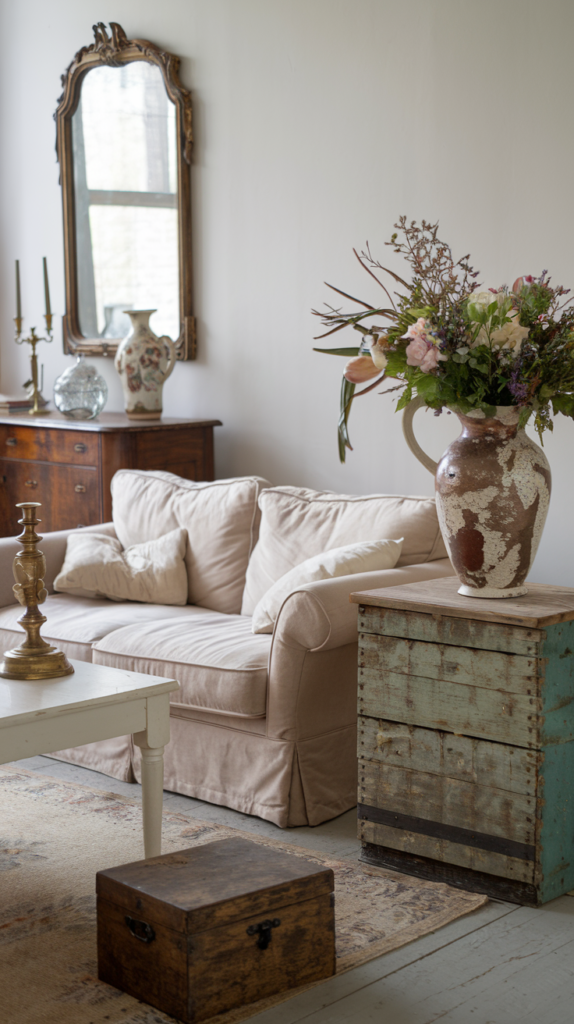 Decorate with antique accessories