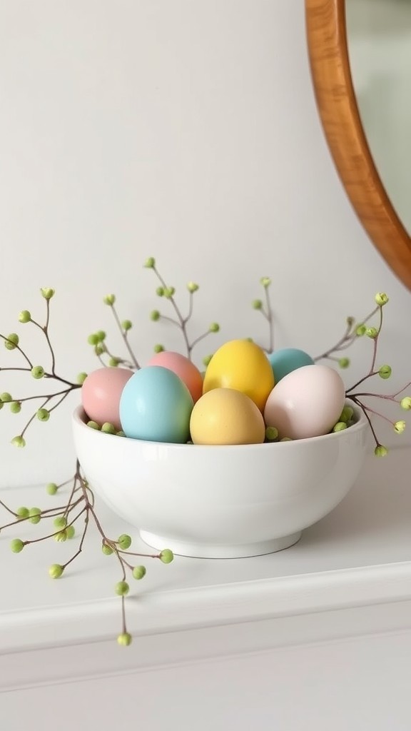 Colorful decorative eggs