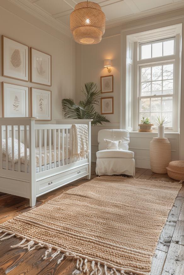 Linen and Jute encapulate a classic contemporary atmosphere in this kindergarten, which is alleviated by a deliberately neutral color selection.