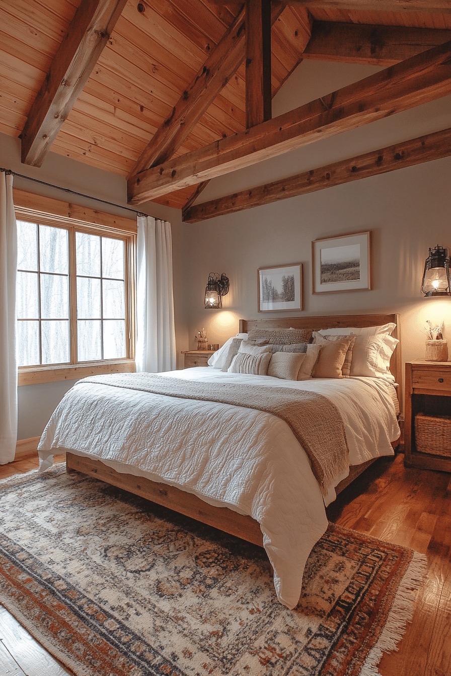 Small cabin bedroom