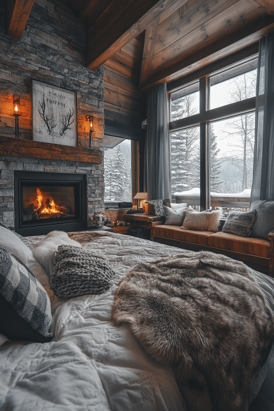 Small cabin bedroom