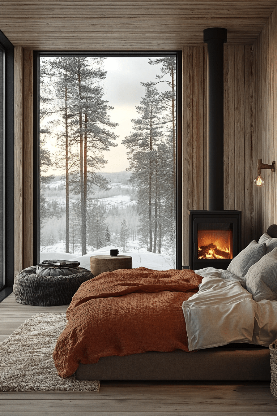 Small cabin bedroom