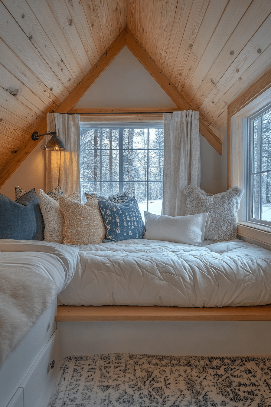 Small cabin bedroom