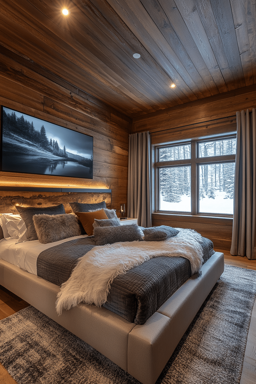 Small cabin bedroom