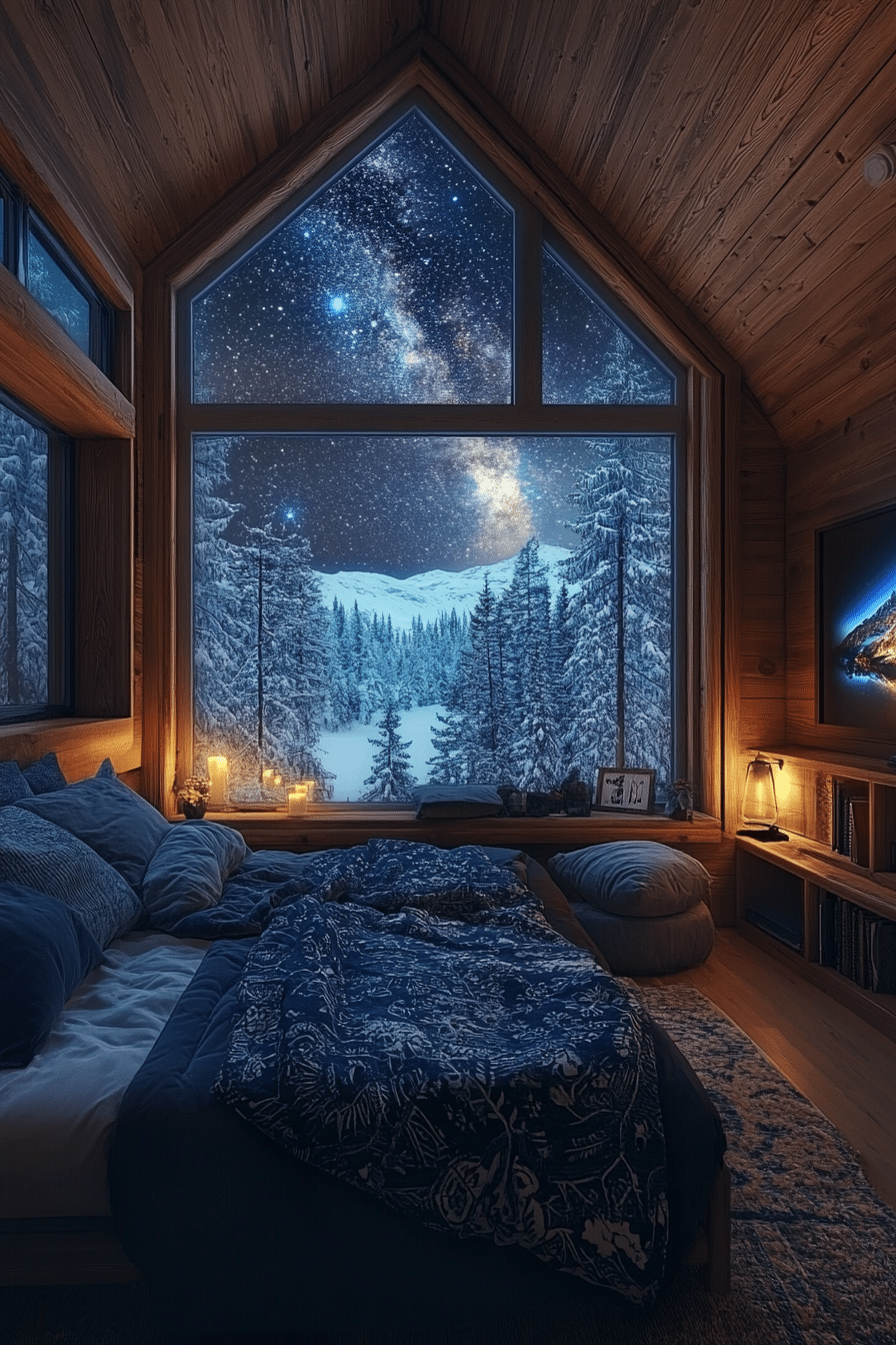 Small cabin bedroom