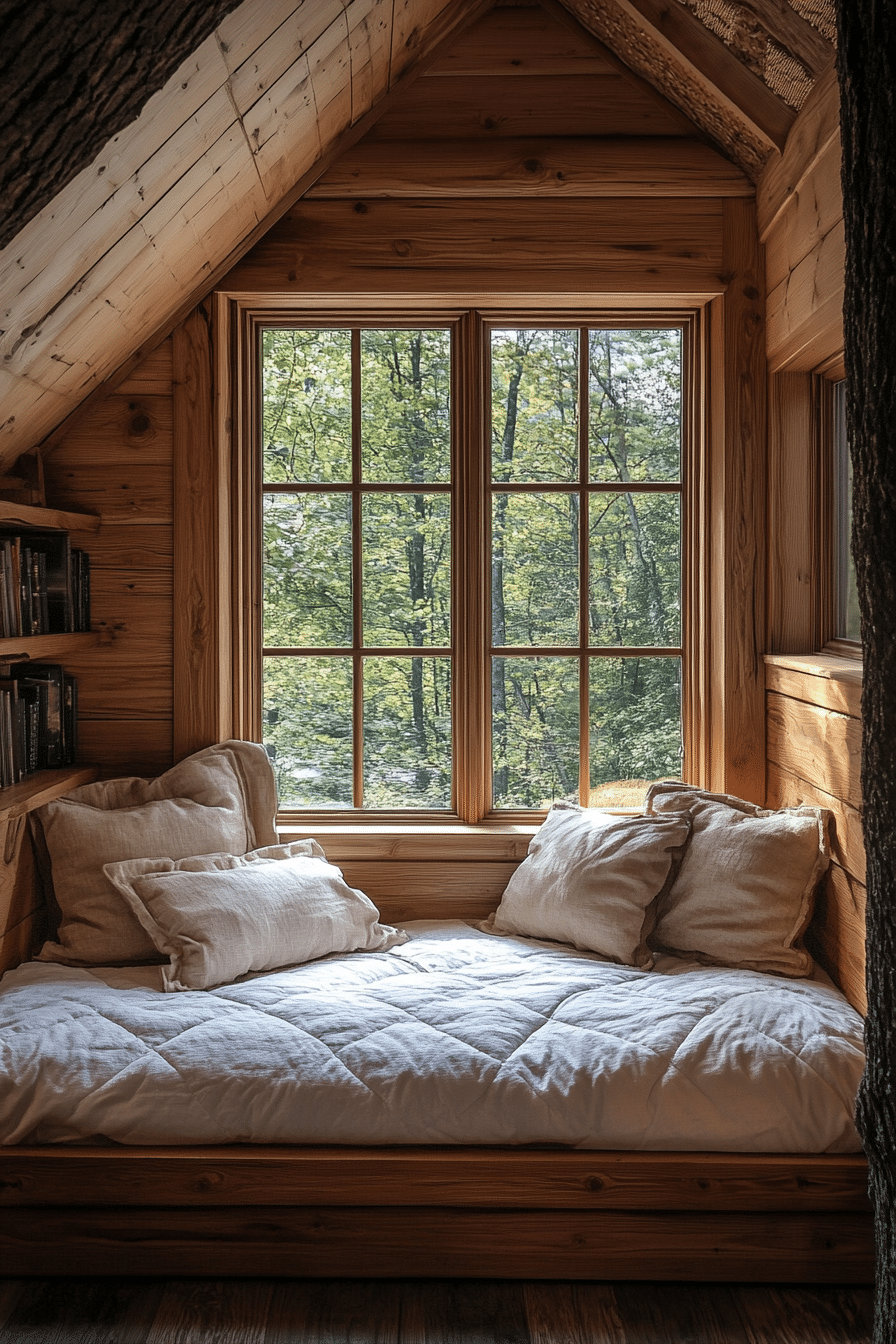 Small cabin bedroom