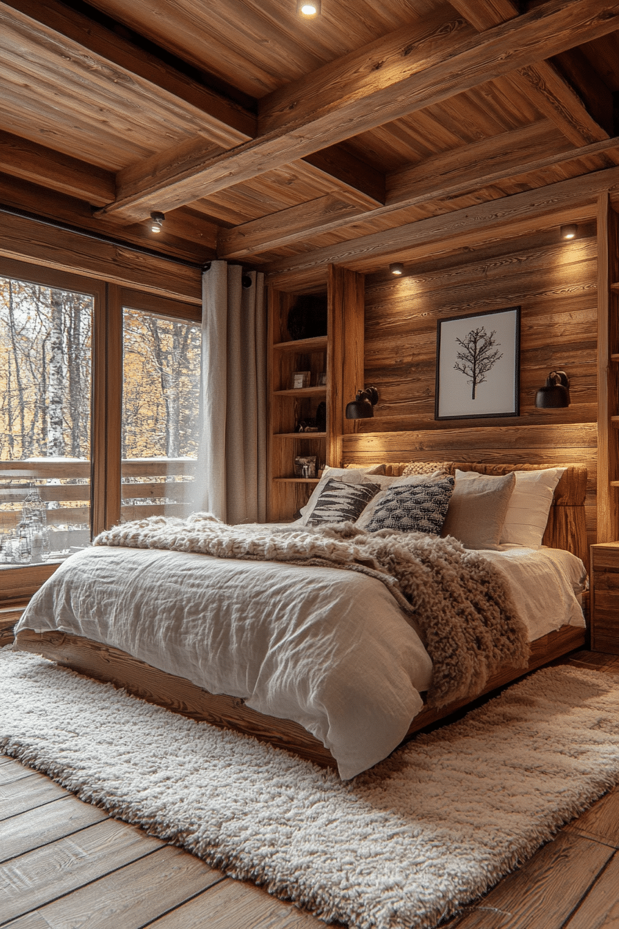 Small cabin bedroom