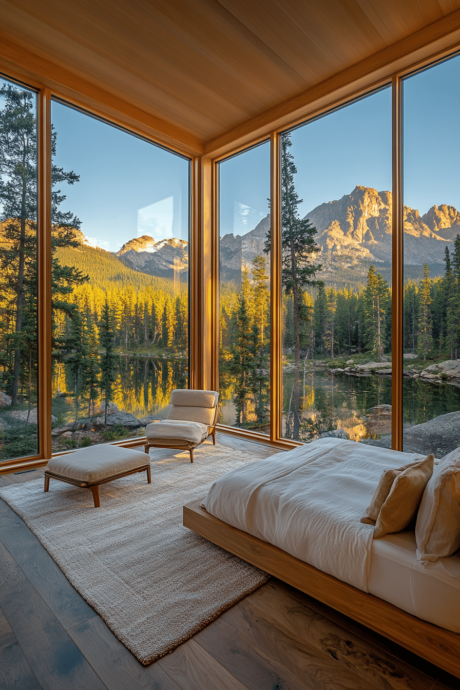 Small cabin bedroom