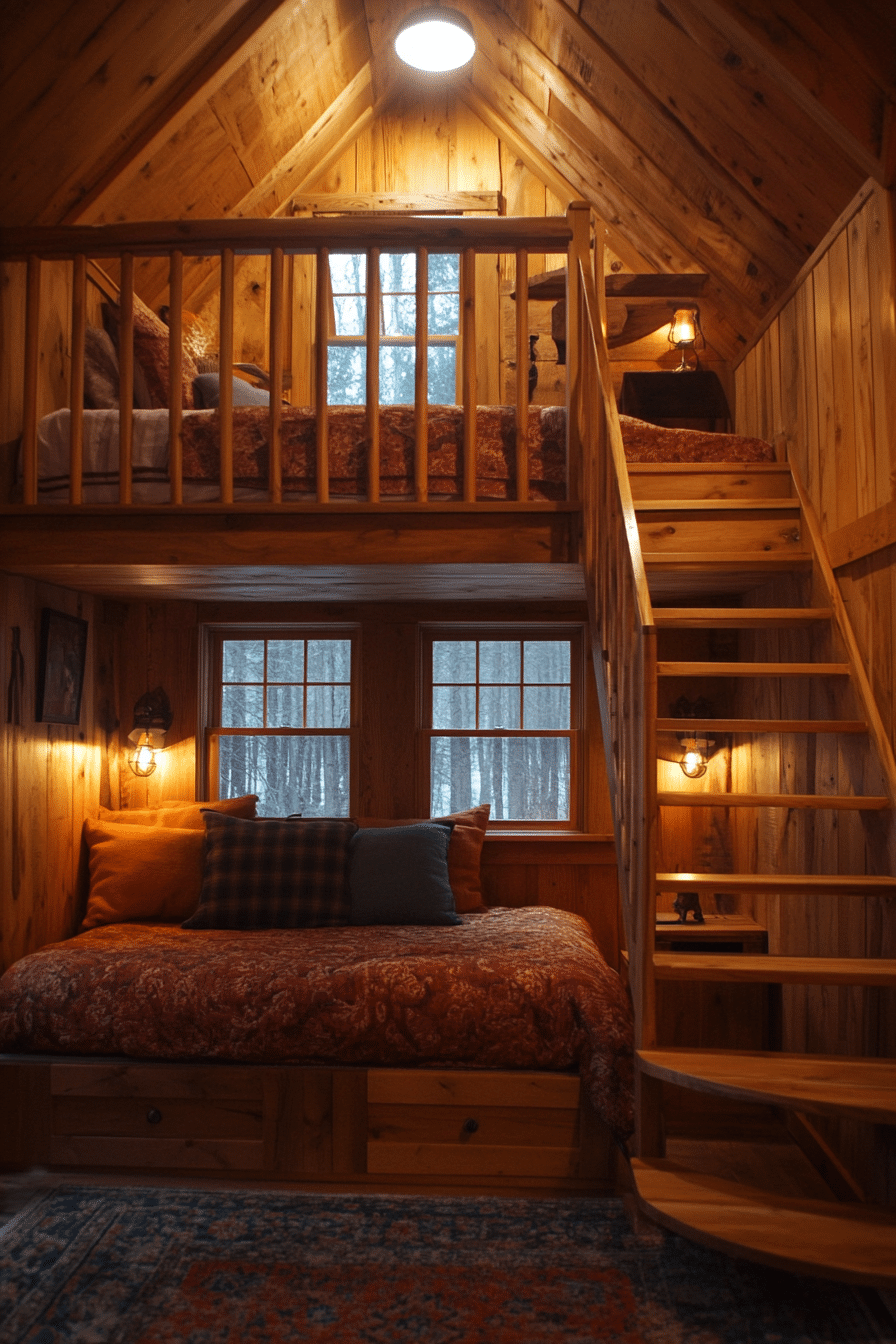 Small cabin bedroom