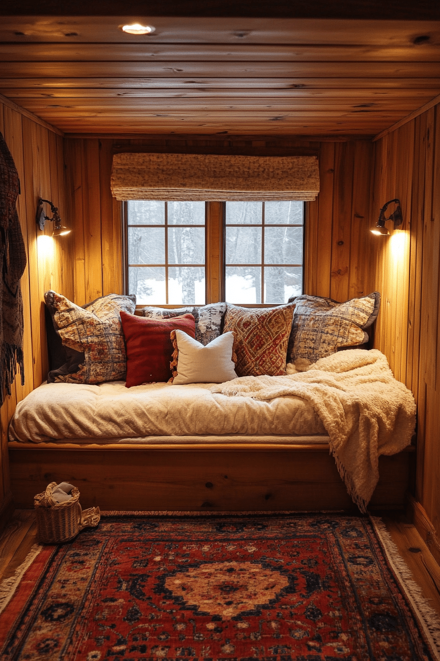 Small cabin bedroom