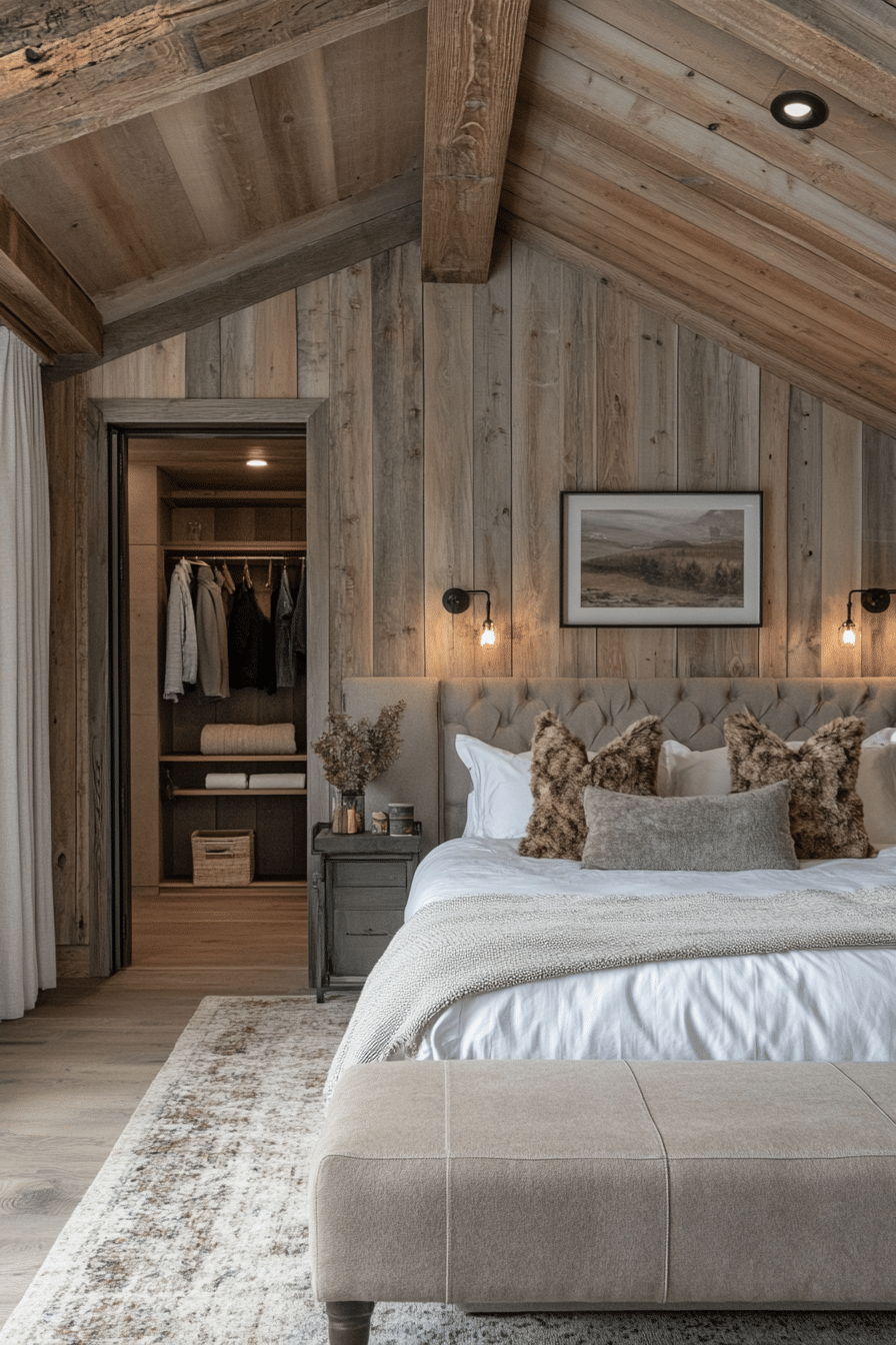 Small cabin bedroom