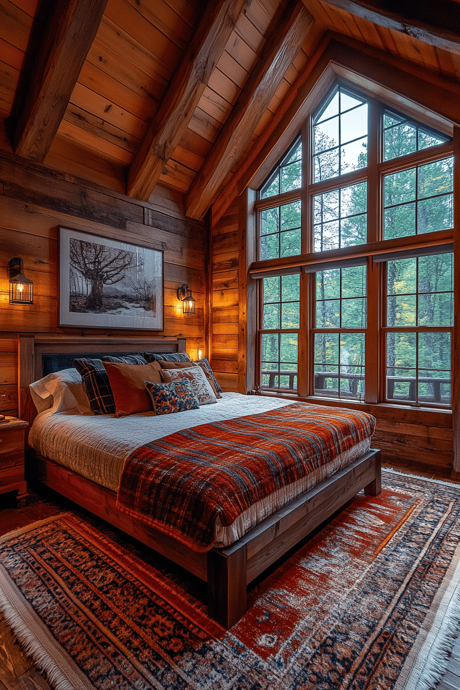 Small cabin bedroom