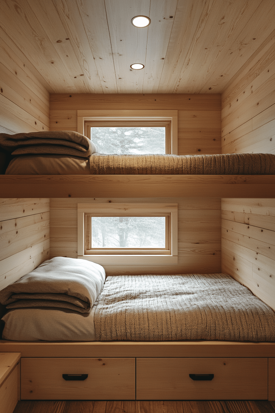 Small cabin bedroom