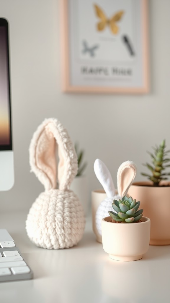 Bunny ear desk accessories