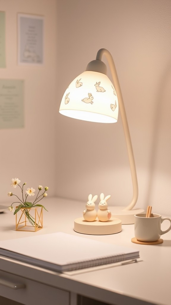 Charming desk lamps with Easter motifs