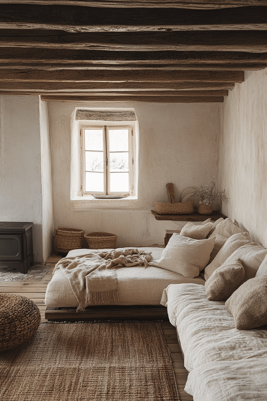 Rustic modern living room