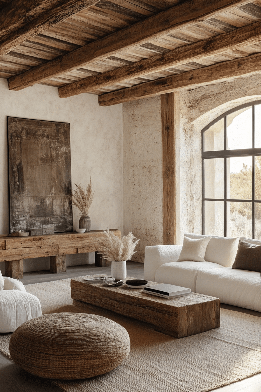 Rustic modern living room