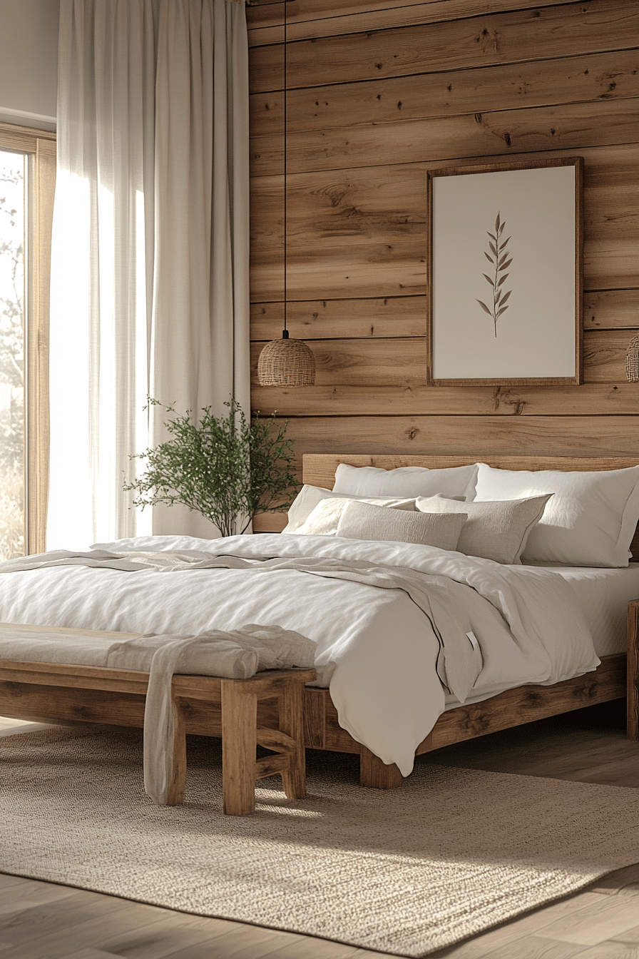 Rustic farmhouse bedroom