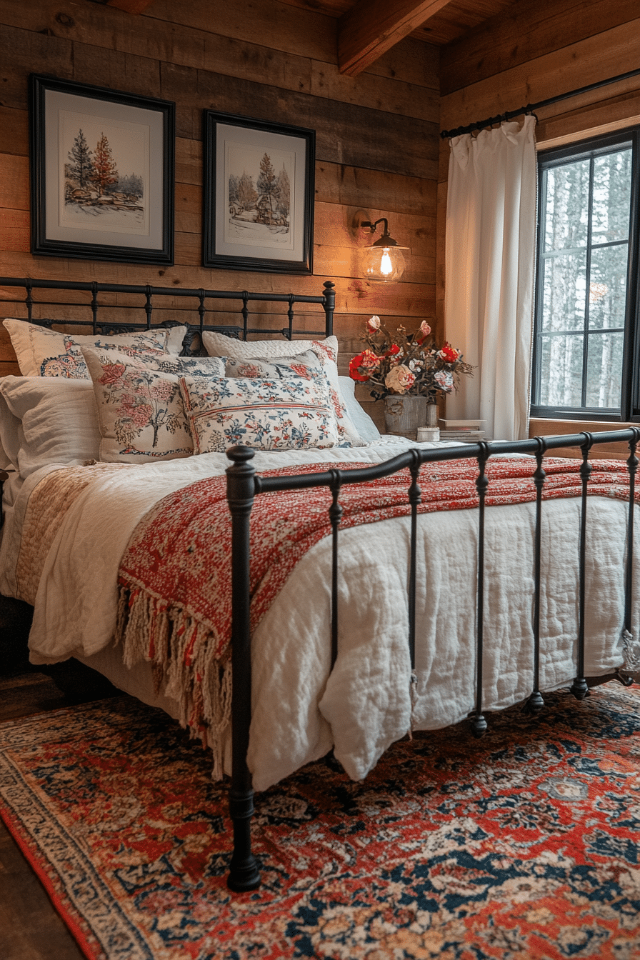 Rustic farmhouse bedroom