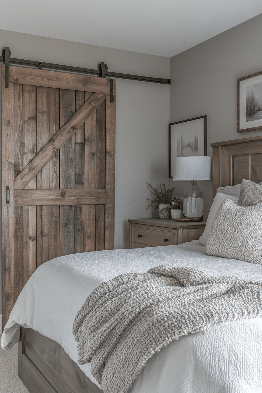 Rustic farmhouse bedroom