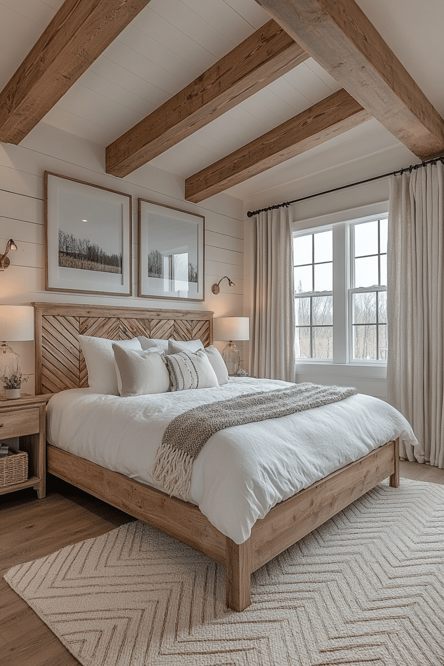 Rustic farmhouse bedroom