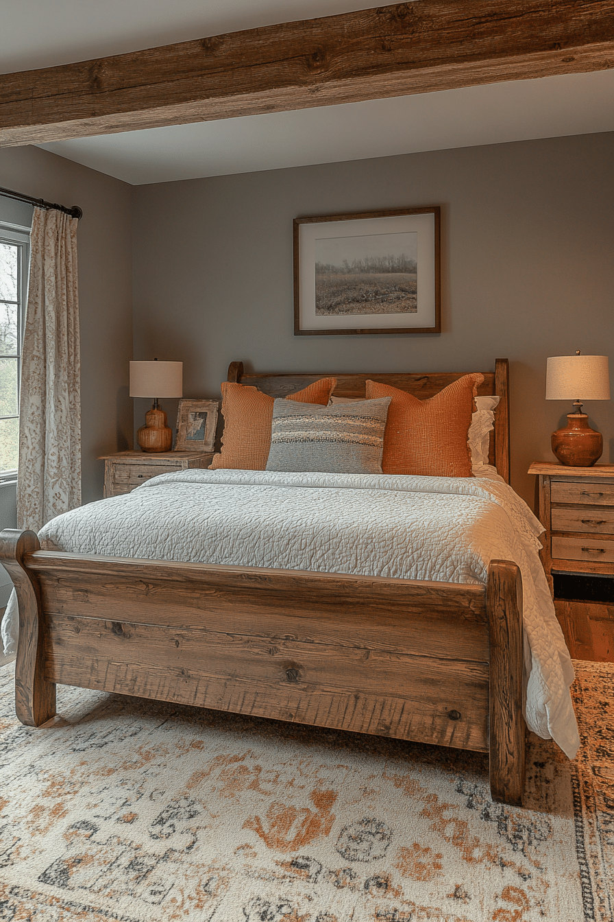 Rustic farmhouse bedroom