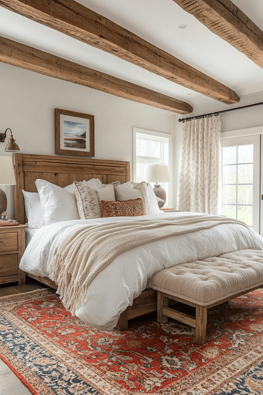 Rustic farmhouse bedroom