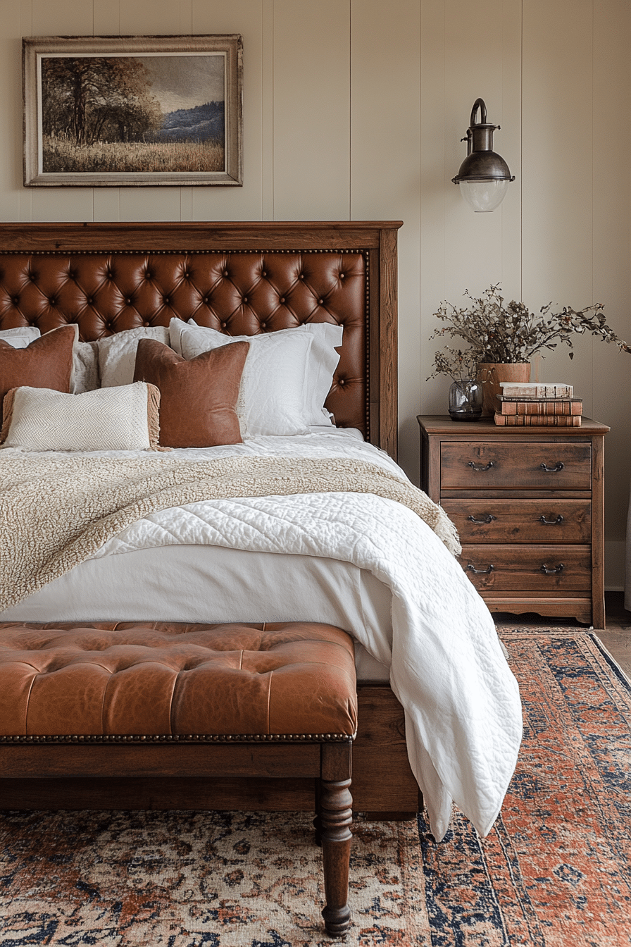 Rustic farmhouse bedroom