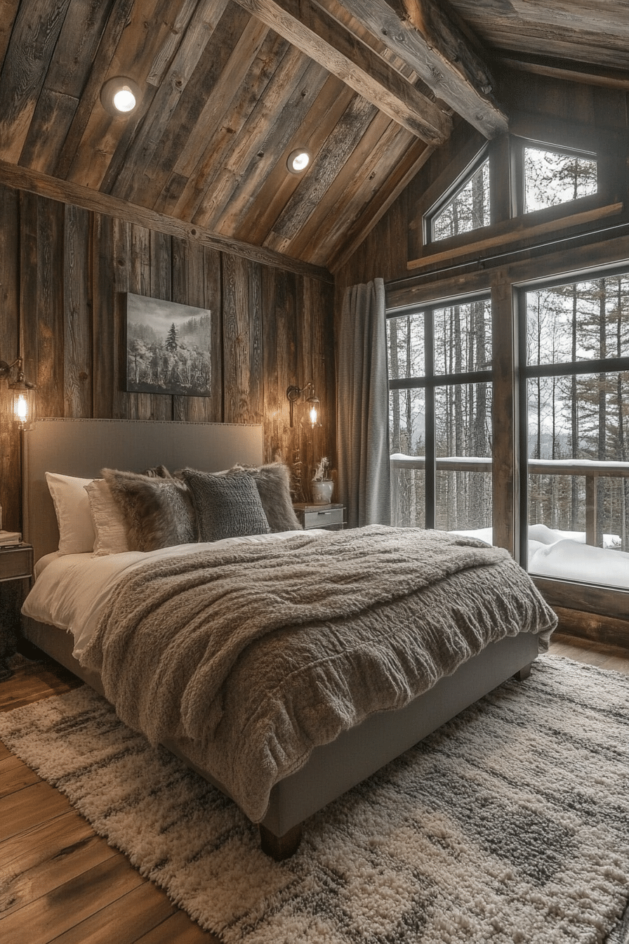 Rustic farmhouse bedroom