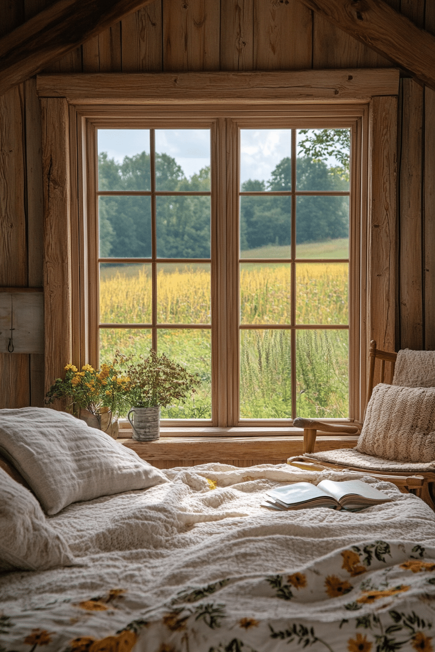 Rustic farmhouse bedroom