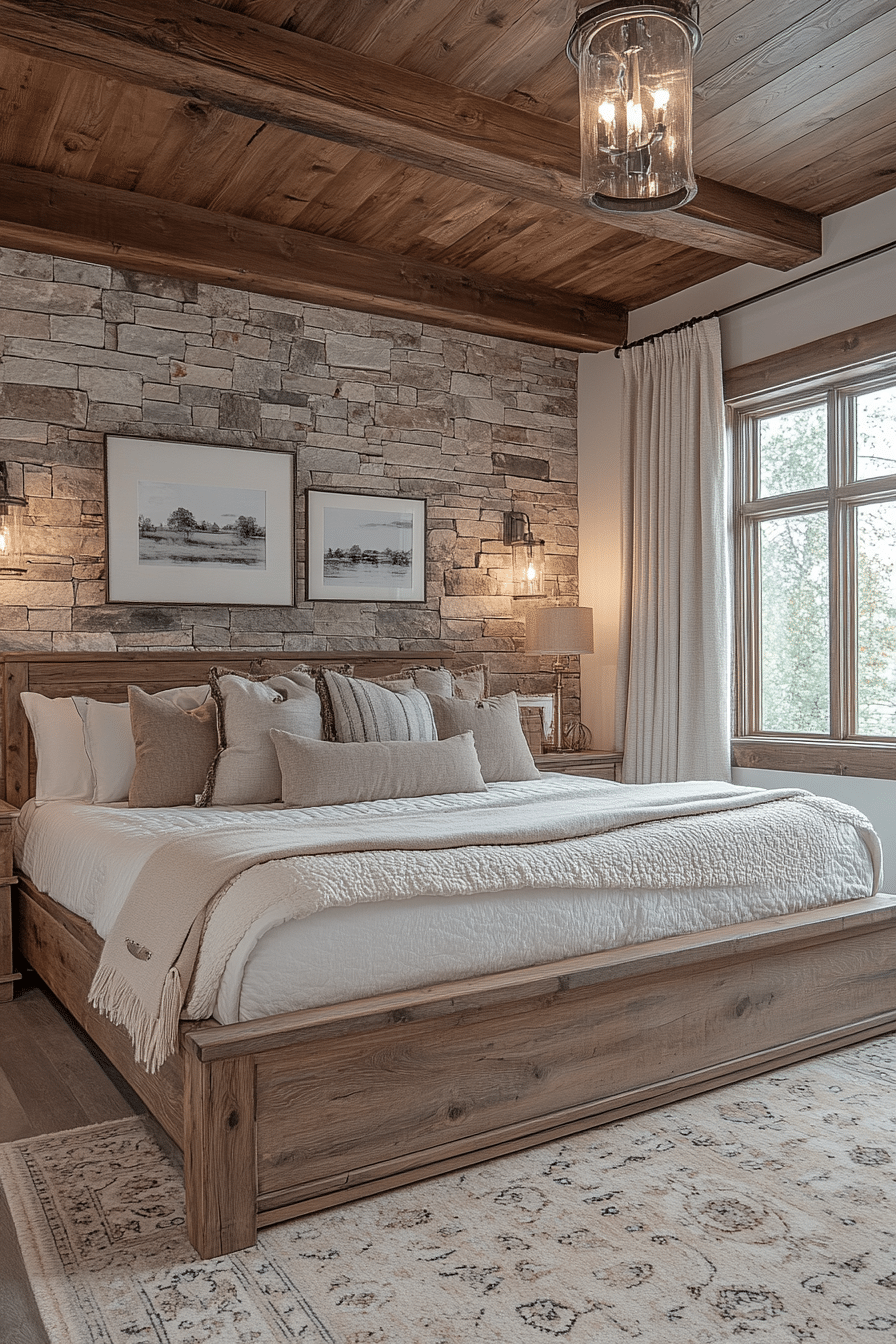 Rustic farmhouse bedroom