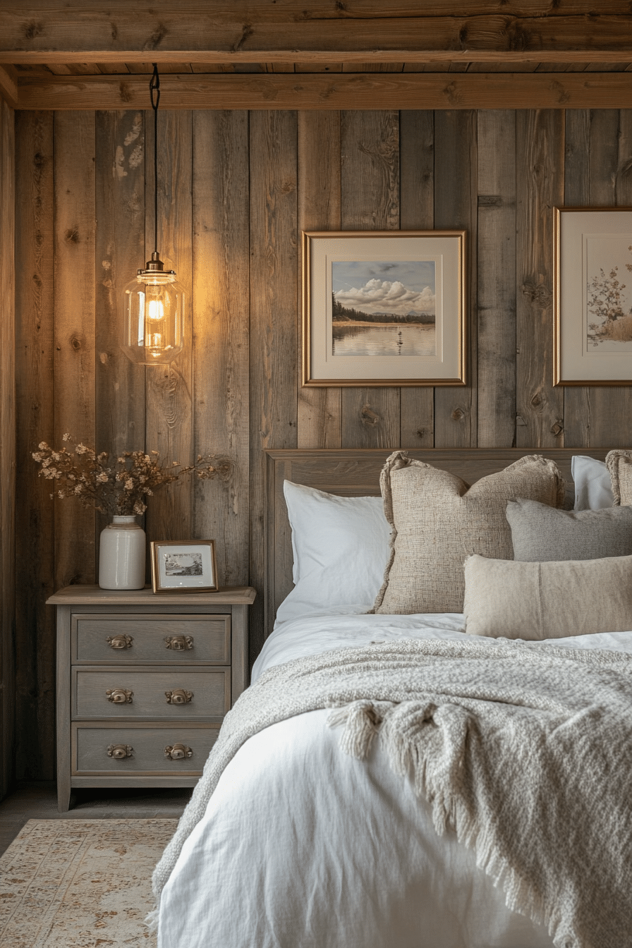 Rustic farmhouse bedroom