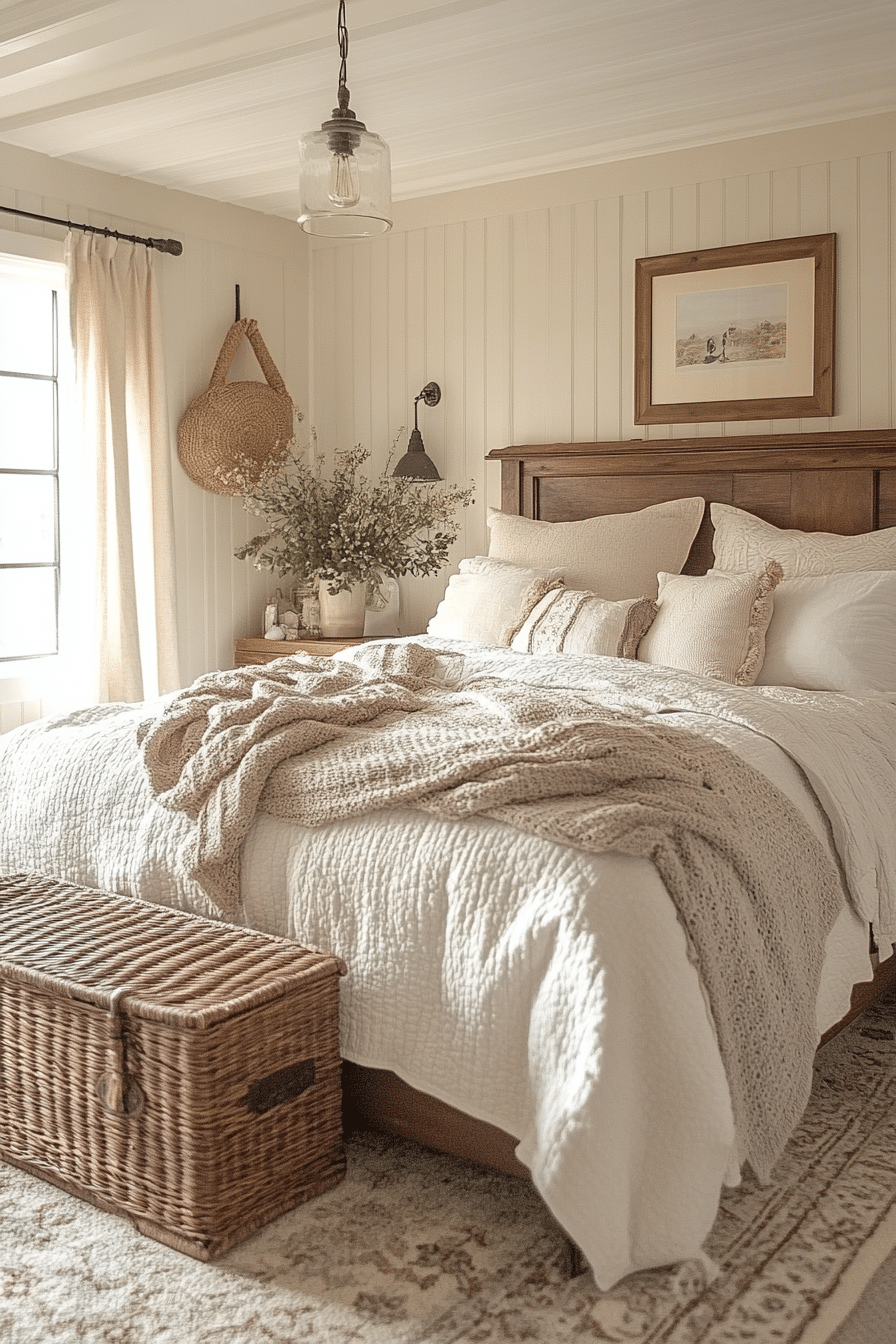 Rustic farmhouse bedroom