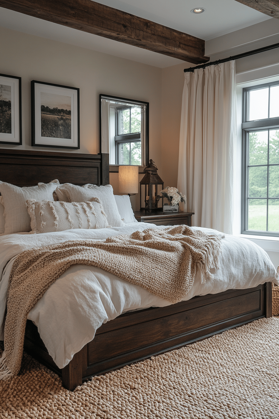 Rustic farmhouse bedroom