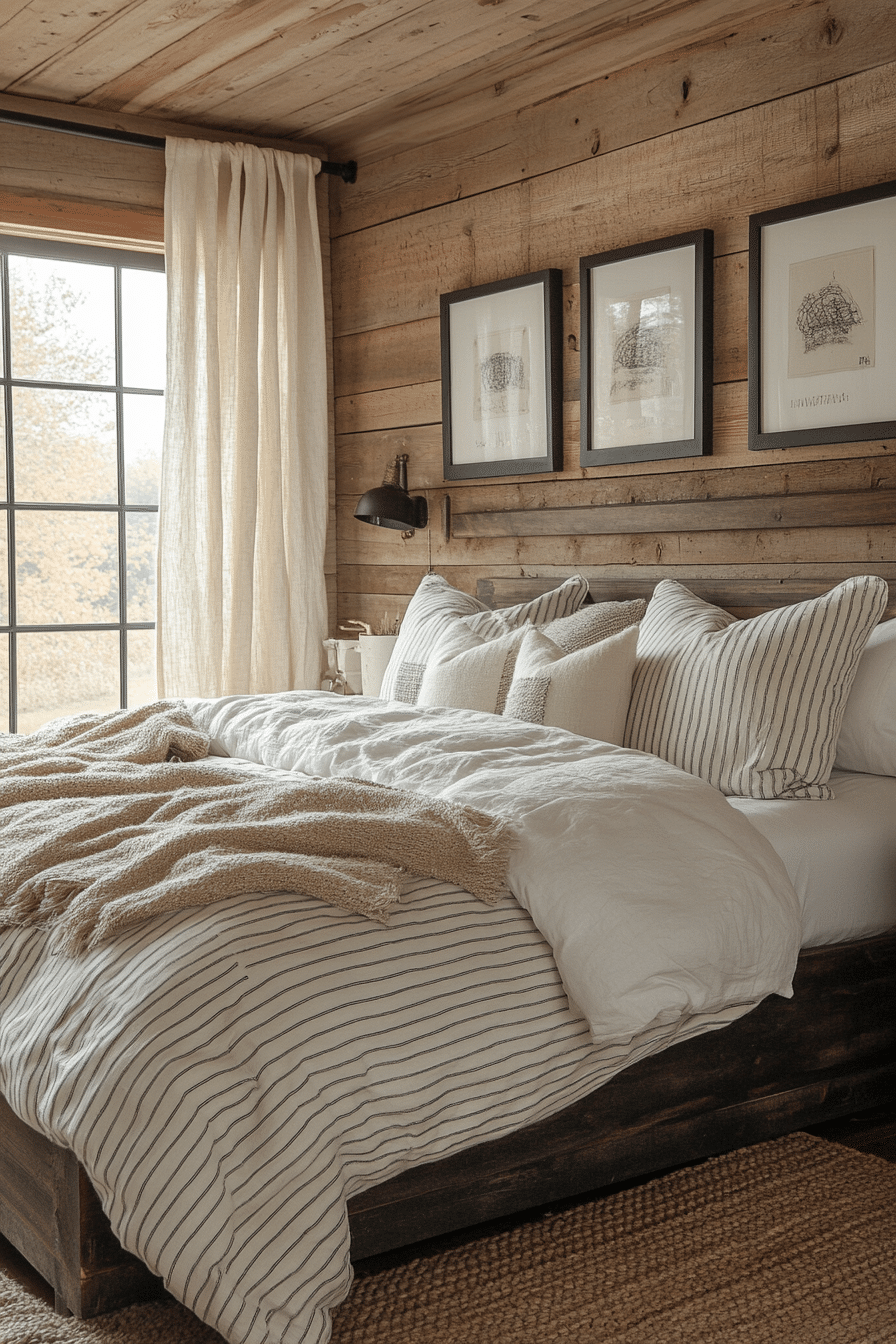 Rustic farmhouse bedroom