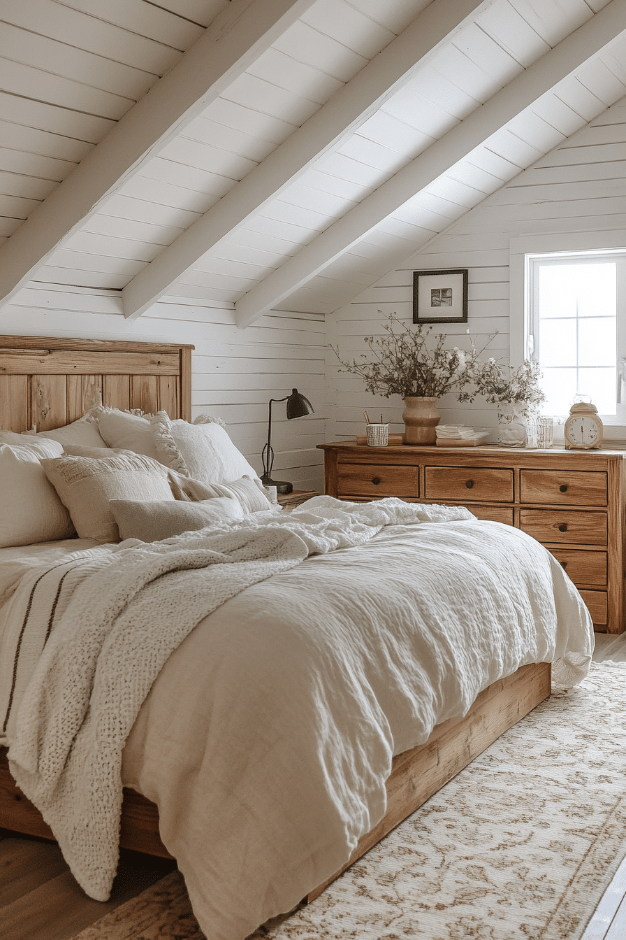 Rustic farmhouse bedroom