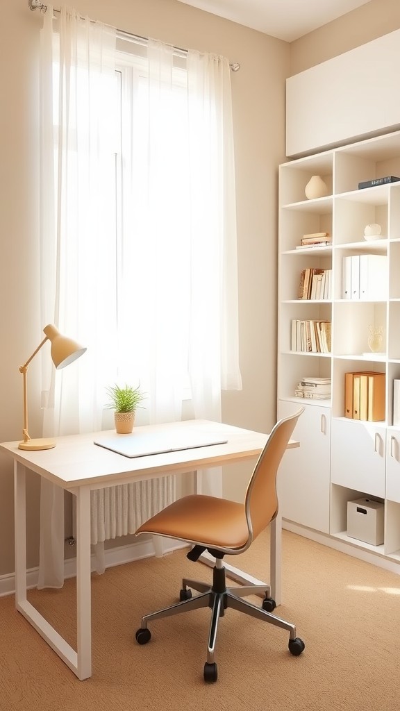 Design a minimalist work area