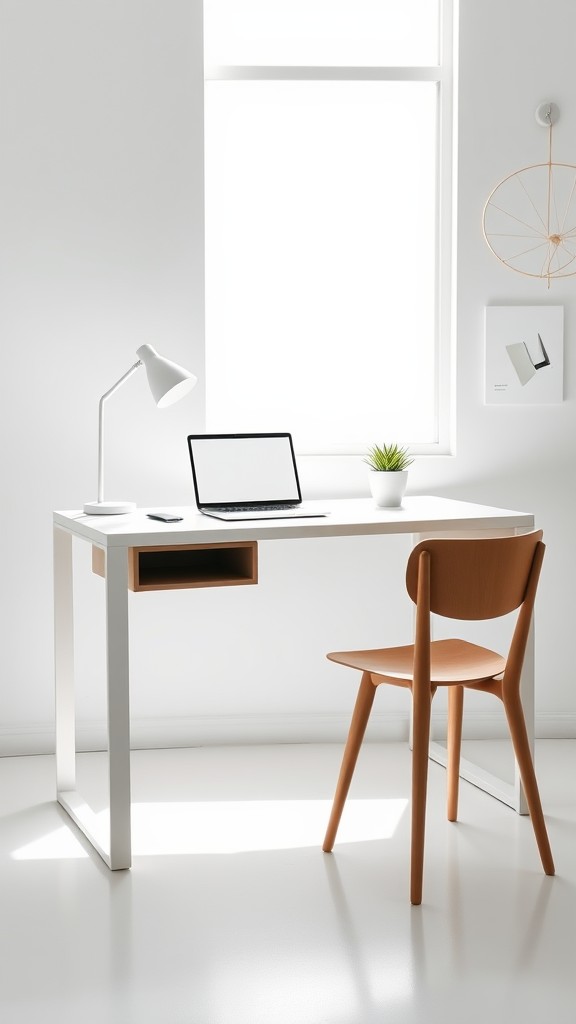 Minimalist desk design