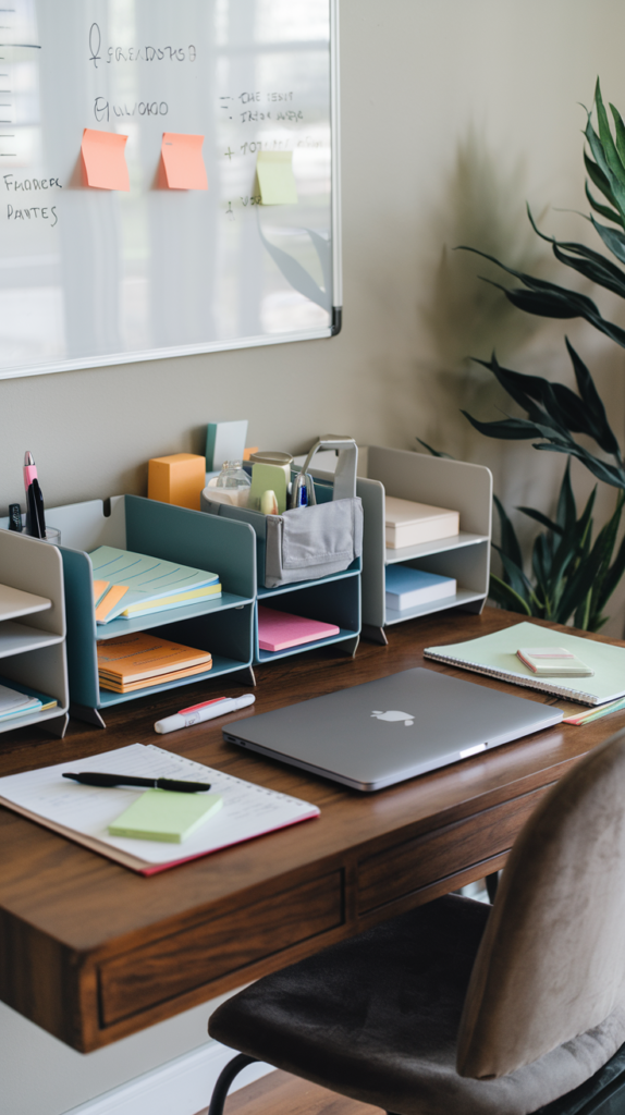 Clear organizational containers and tablets