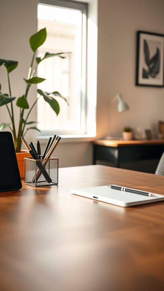 Invest in a high quality desk organizer