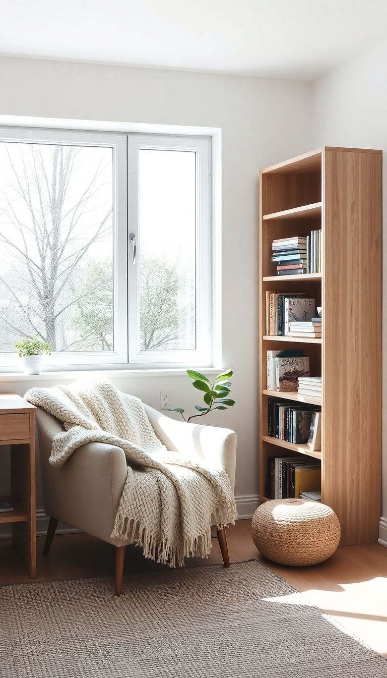 Cozy reading corner