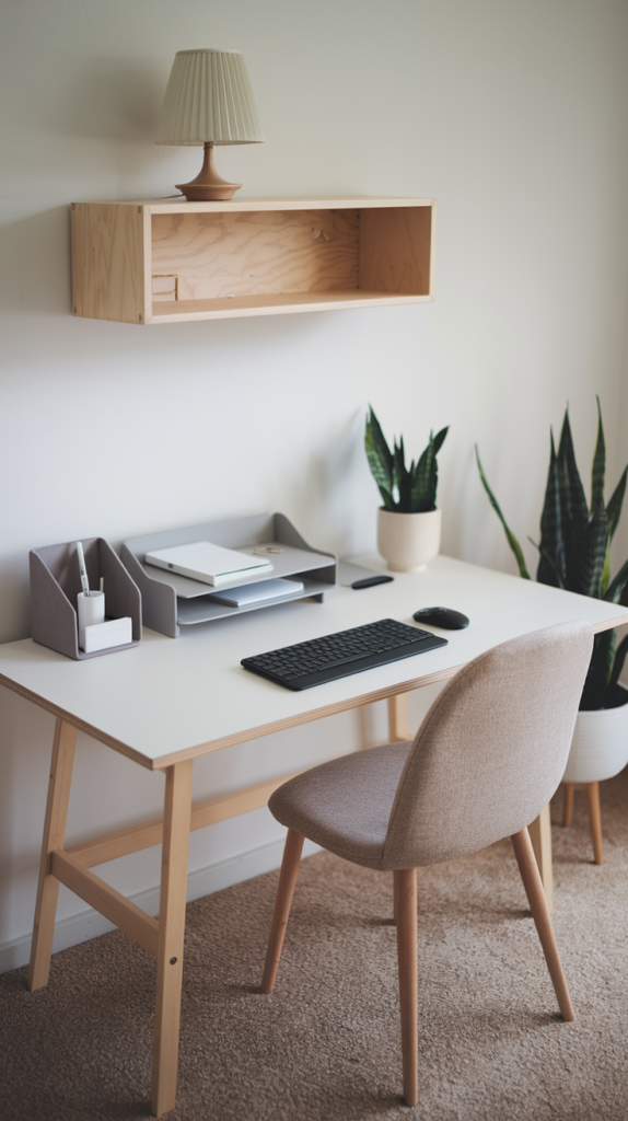 Minimalist desk setup