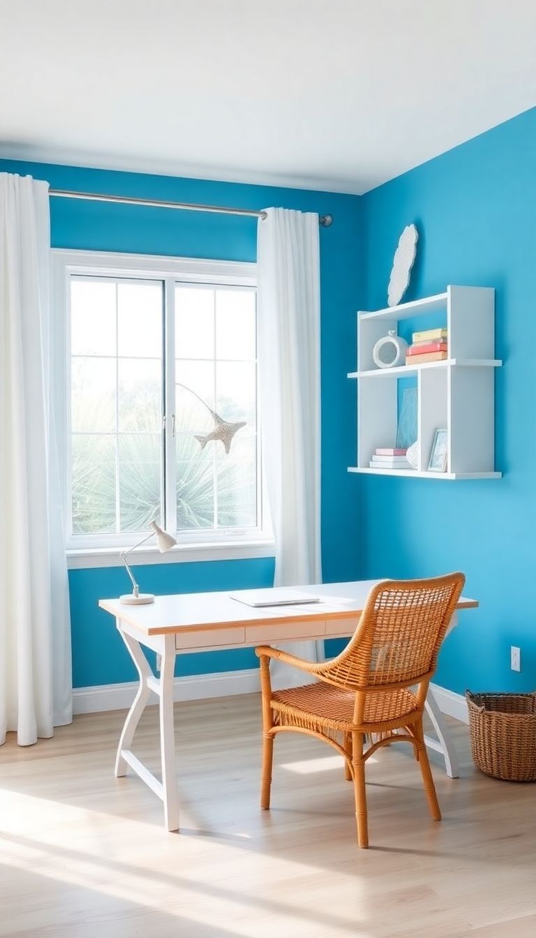 Transform Your Workspace: 28 Inspiring Coastal Home Office Ideas