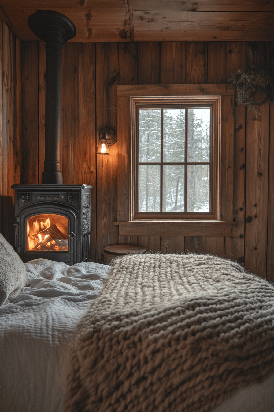 Small cabin bedroom