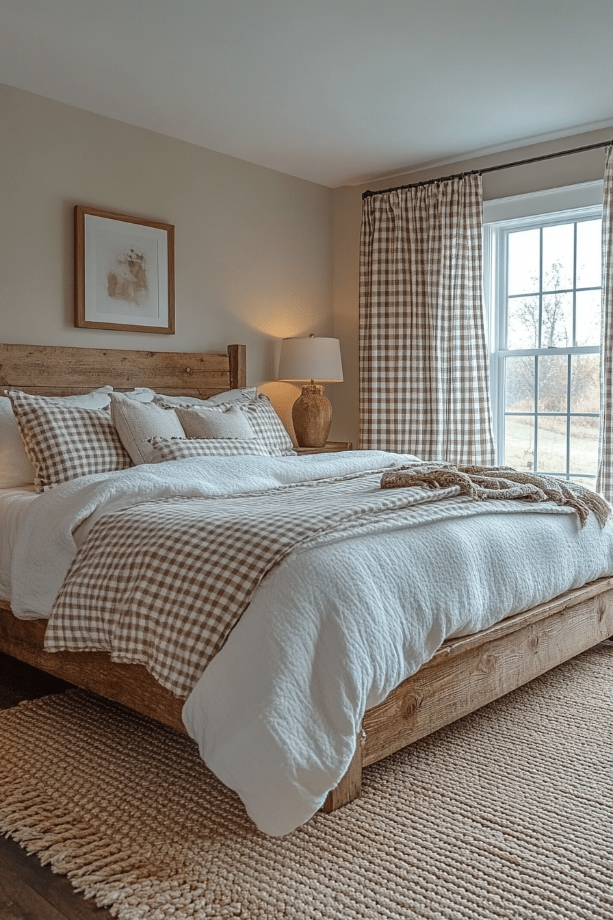 Rustic farmhouse bedroom