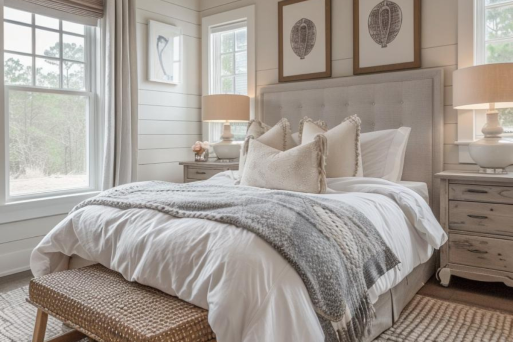 Gray Farmhouse Bedroom Ideas