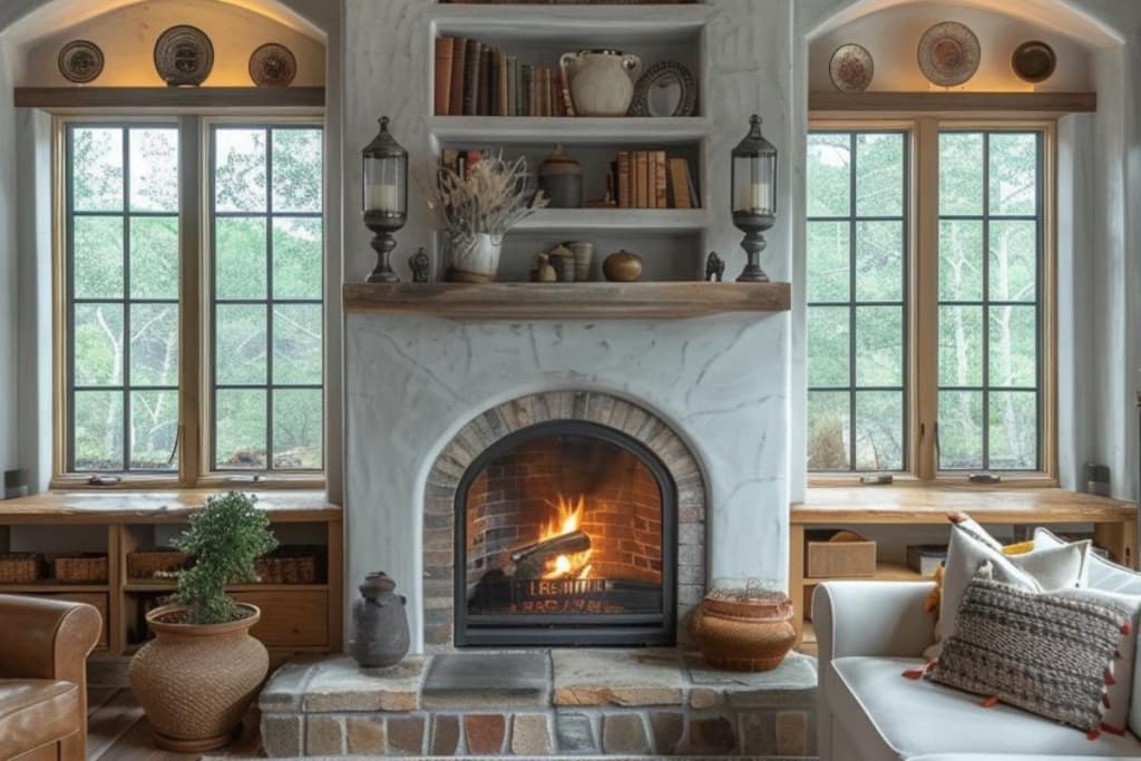 Experience the Warmth and Views: 40 Fireplaces with Windows on Both Sides