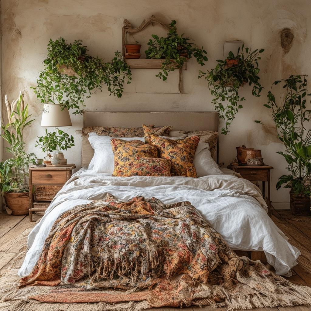 Embrace Boho Chic: 40 Farmhouse Bedroom Ideas for a Touch of Pastoral Charm!