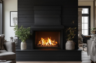 Transform Your Space with These 40+ Stylish Black Shiplap Fireplace Ideas for a Cozy and Chic Look